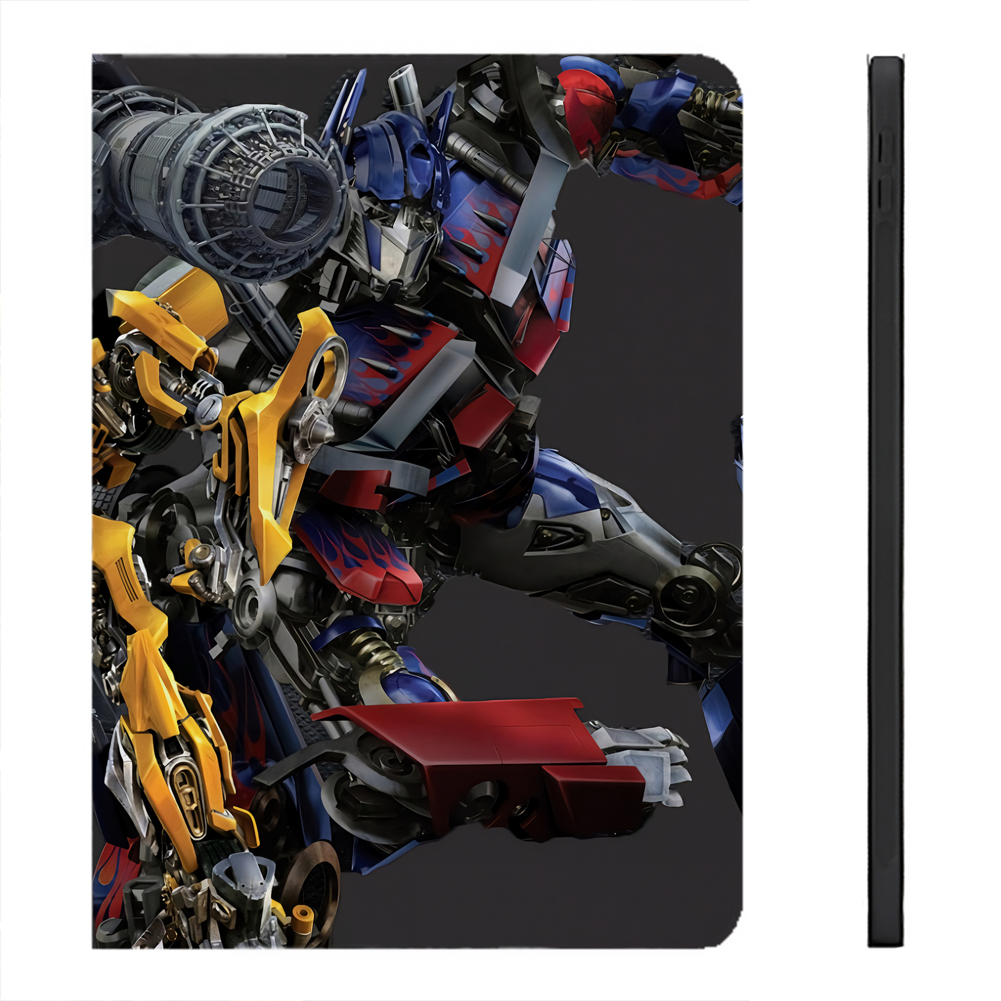 （画像用） Transformers トランスフォーマー IPadケース ペンホルダー付き ブックスタイルデザイン